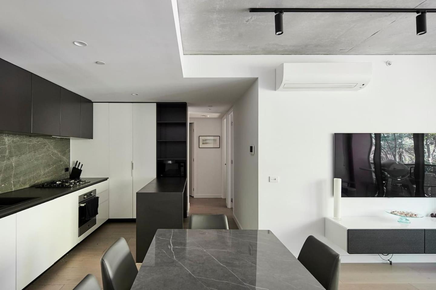 Apartment 'modern Minimalism' Slate Chic In The Melbourne