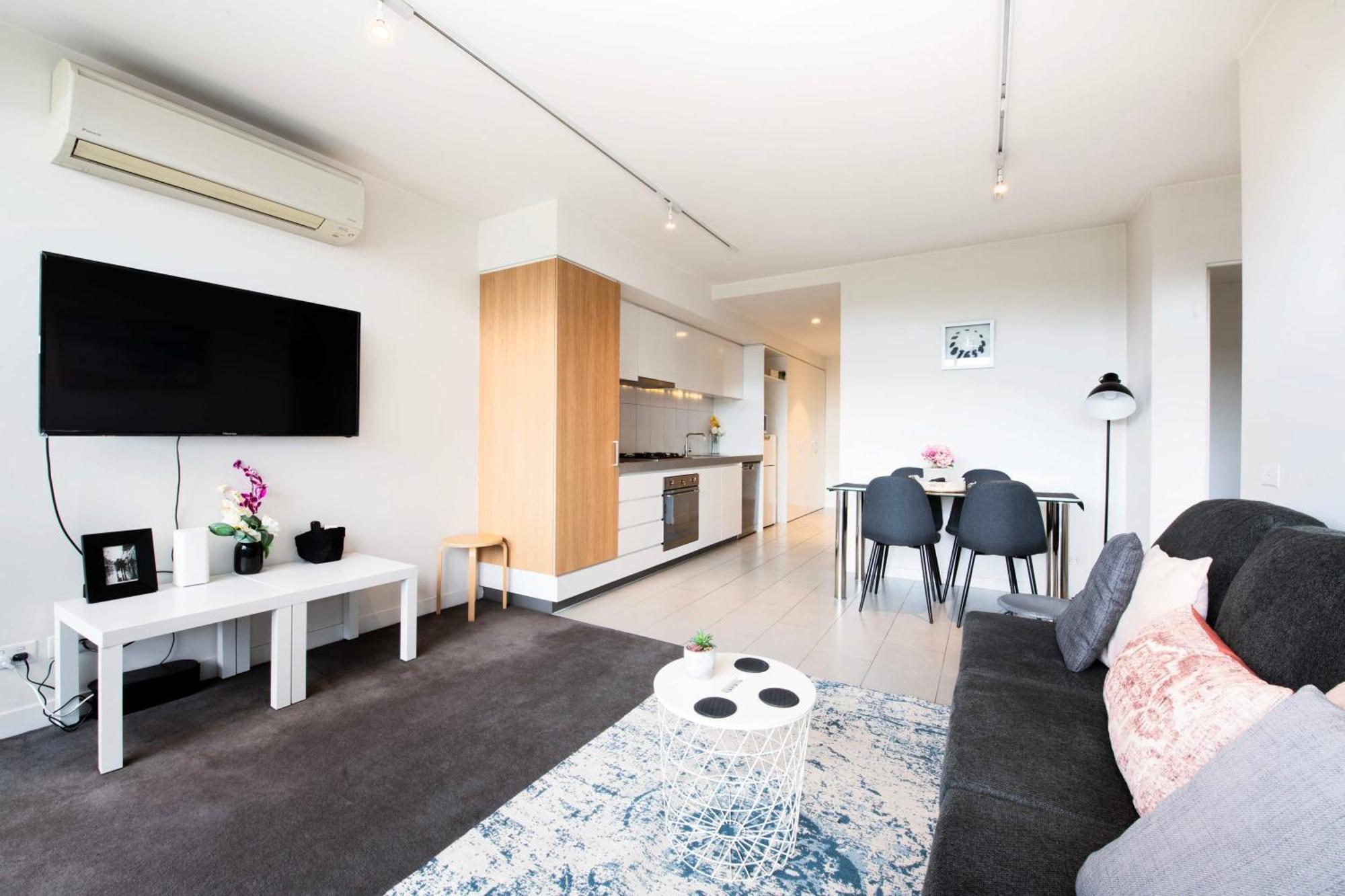 Clarendon St Chic Modern 2-bedroom Escape Apartment Melbourne