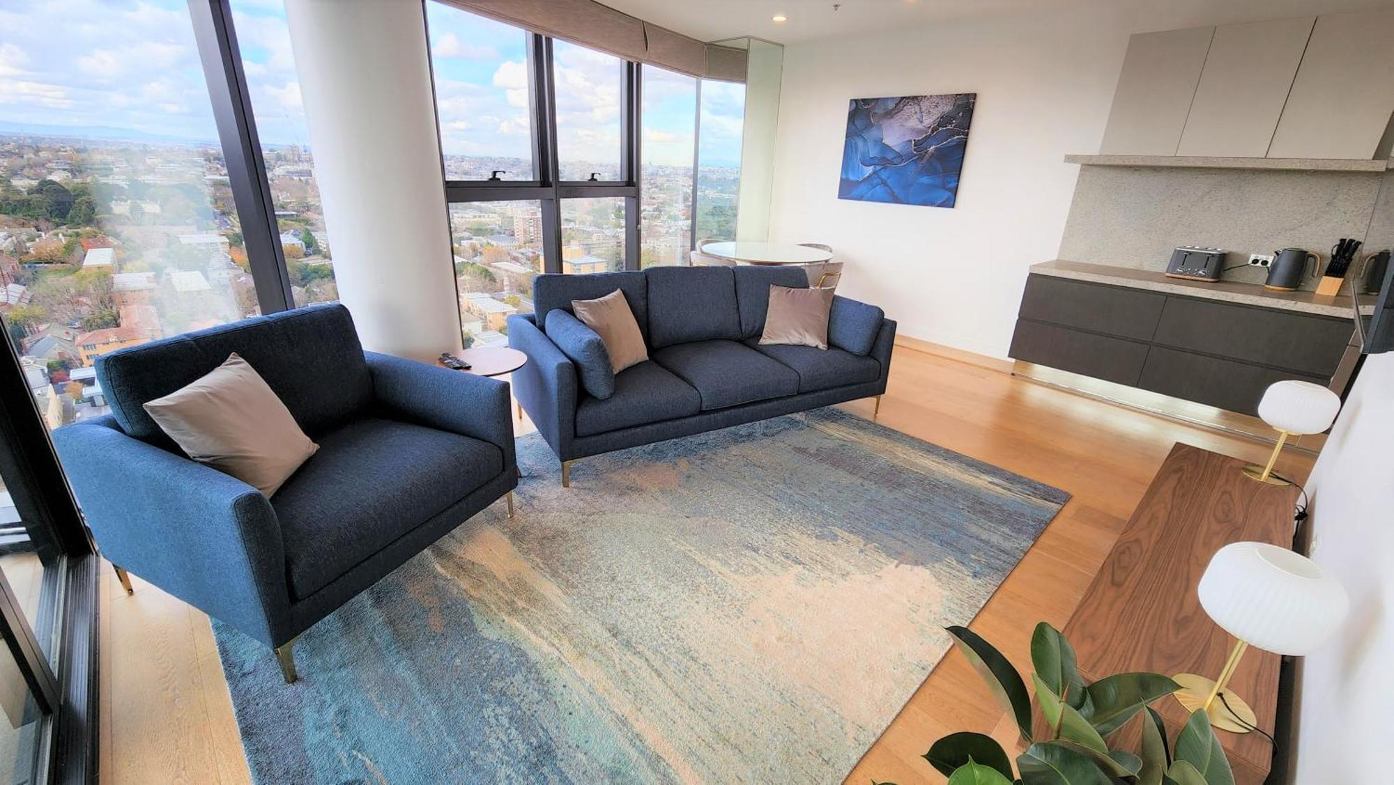 Sky-high South Yarra Luxury 2 Bed Sleeping Up To 4 * Melbourne