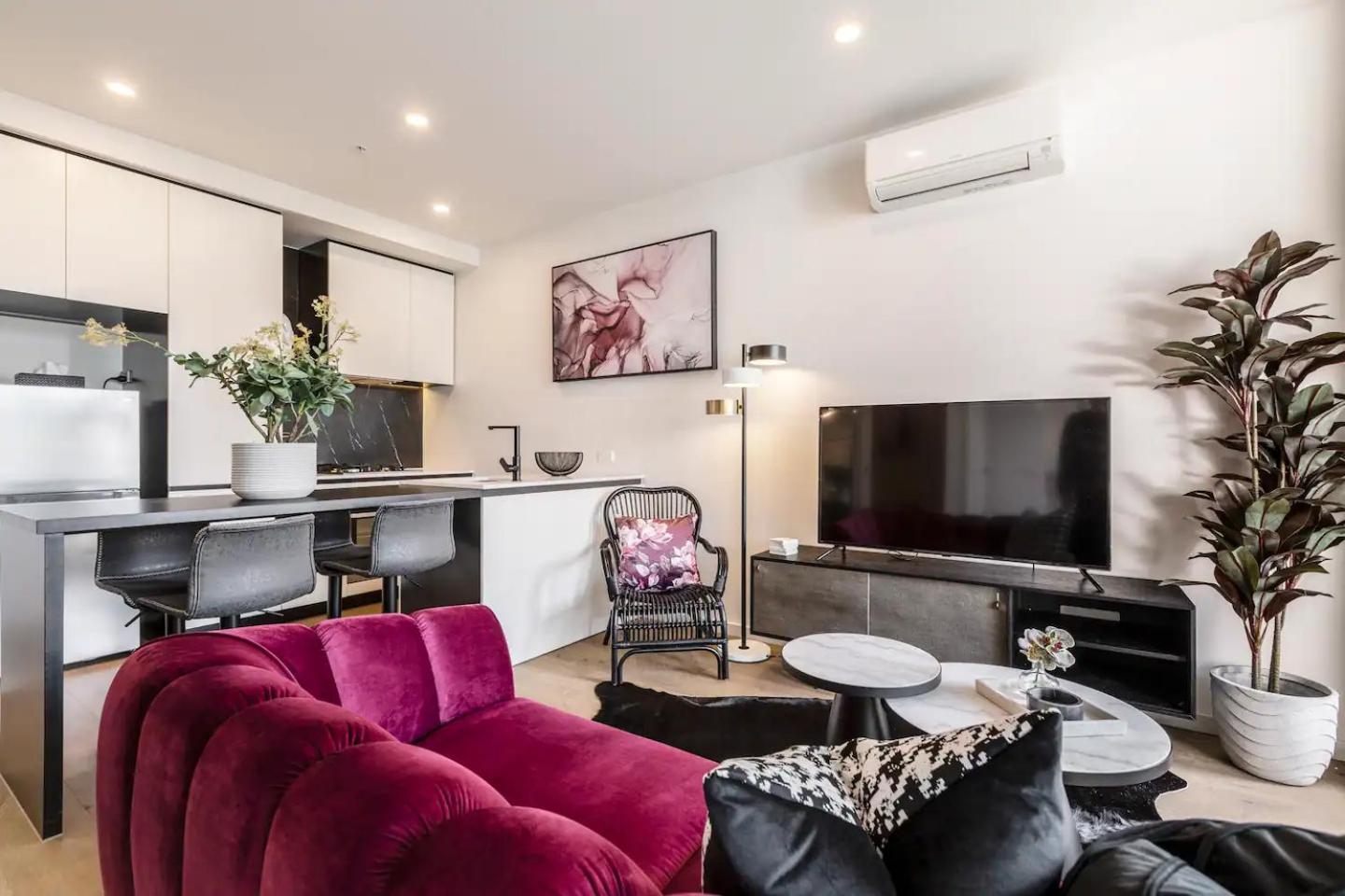 Industrial Glam In Melbourne's Coolest Suburb Apartment