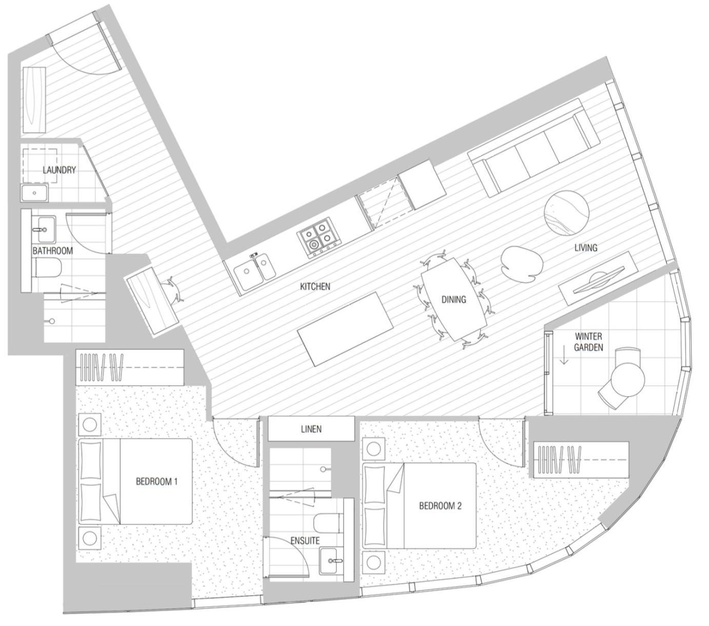 Apartment 65d Modern Abnb-style 2br Nr Yarra River, Free Parking *