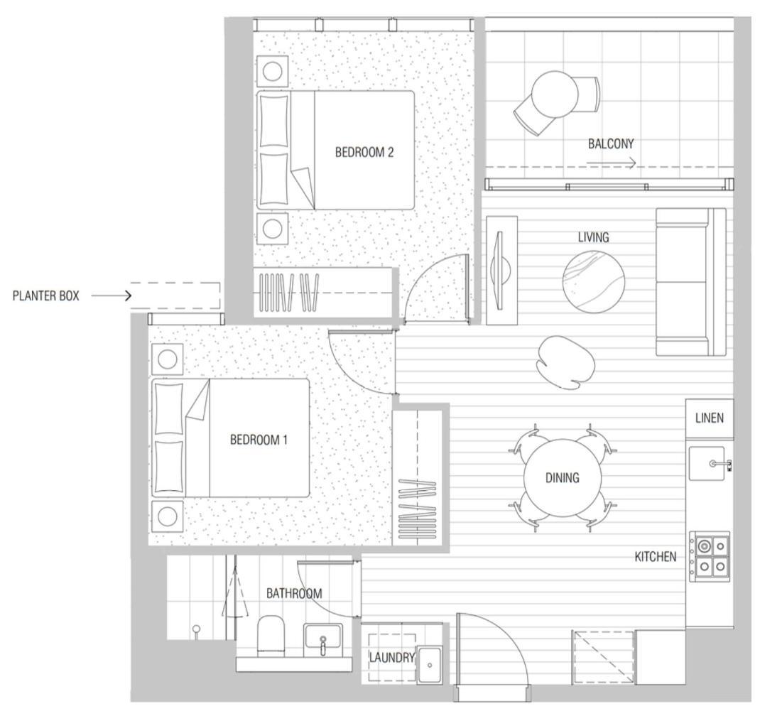 Apartment 914d Lovely 2bedrooms Abnb View Near Yara River With Free Parking *