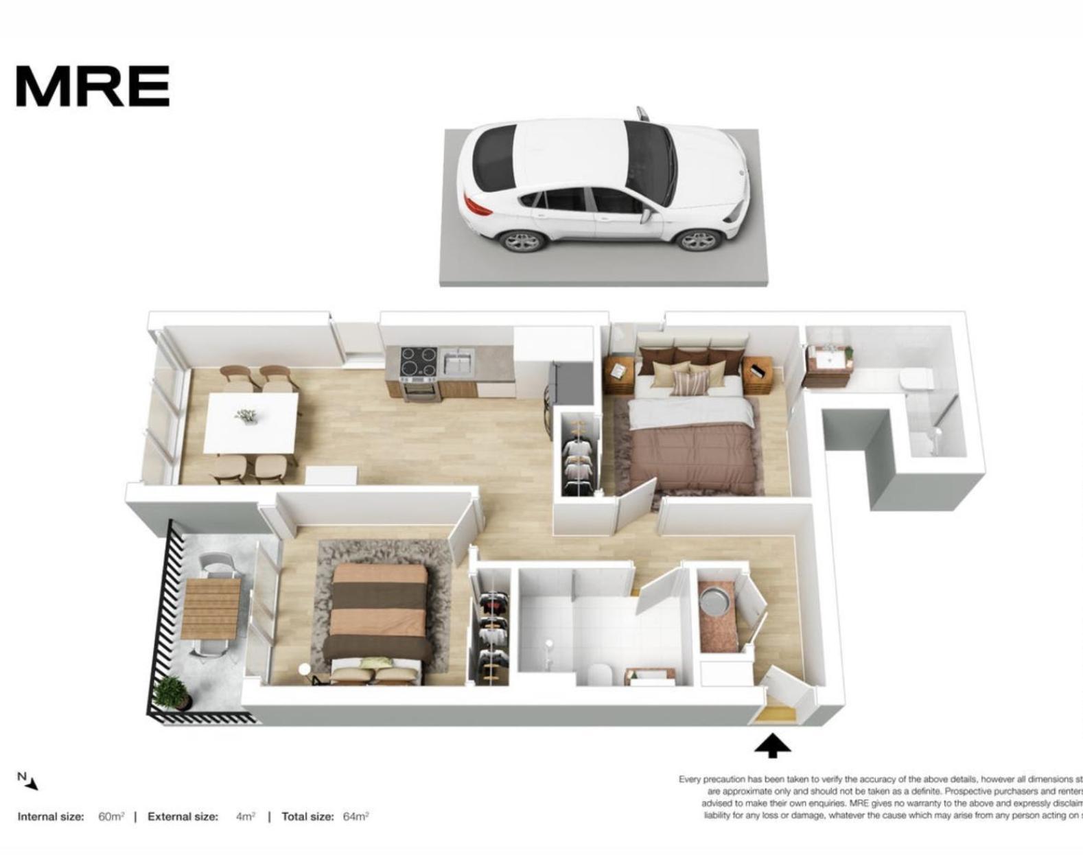 Apartment Gorgeous 2bed 2bath Near Crown