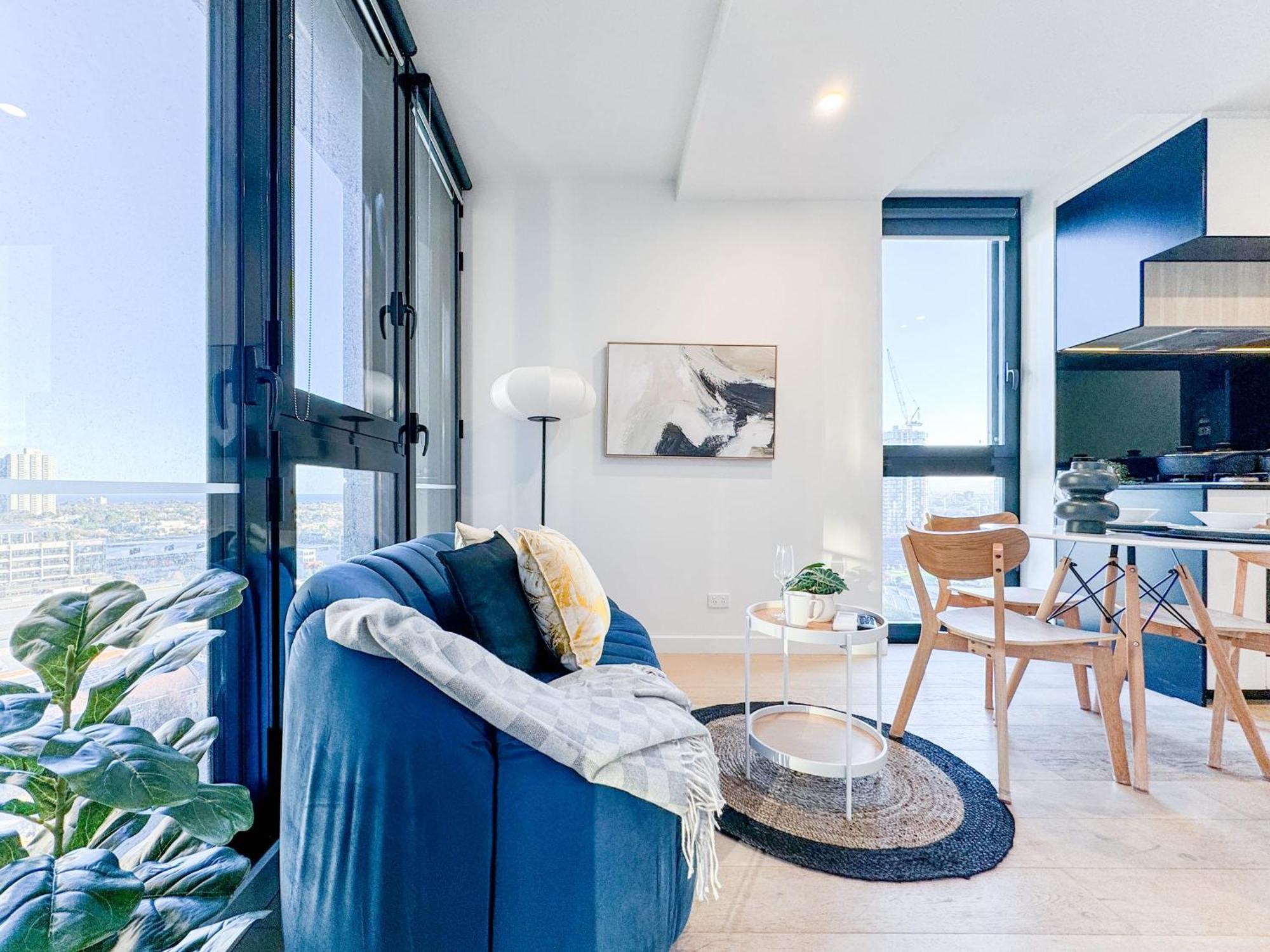 Elegant 2br Skyline Free Parking Apartamento Melbourne