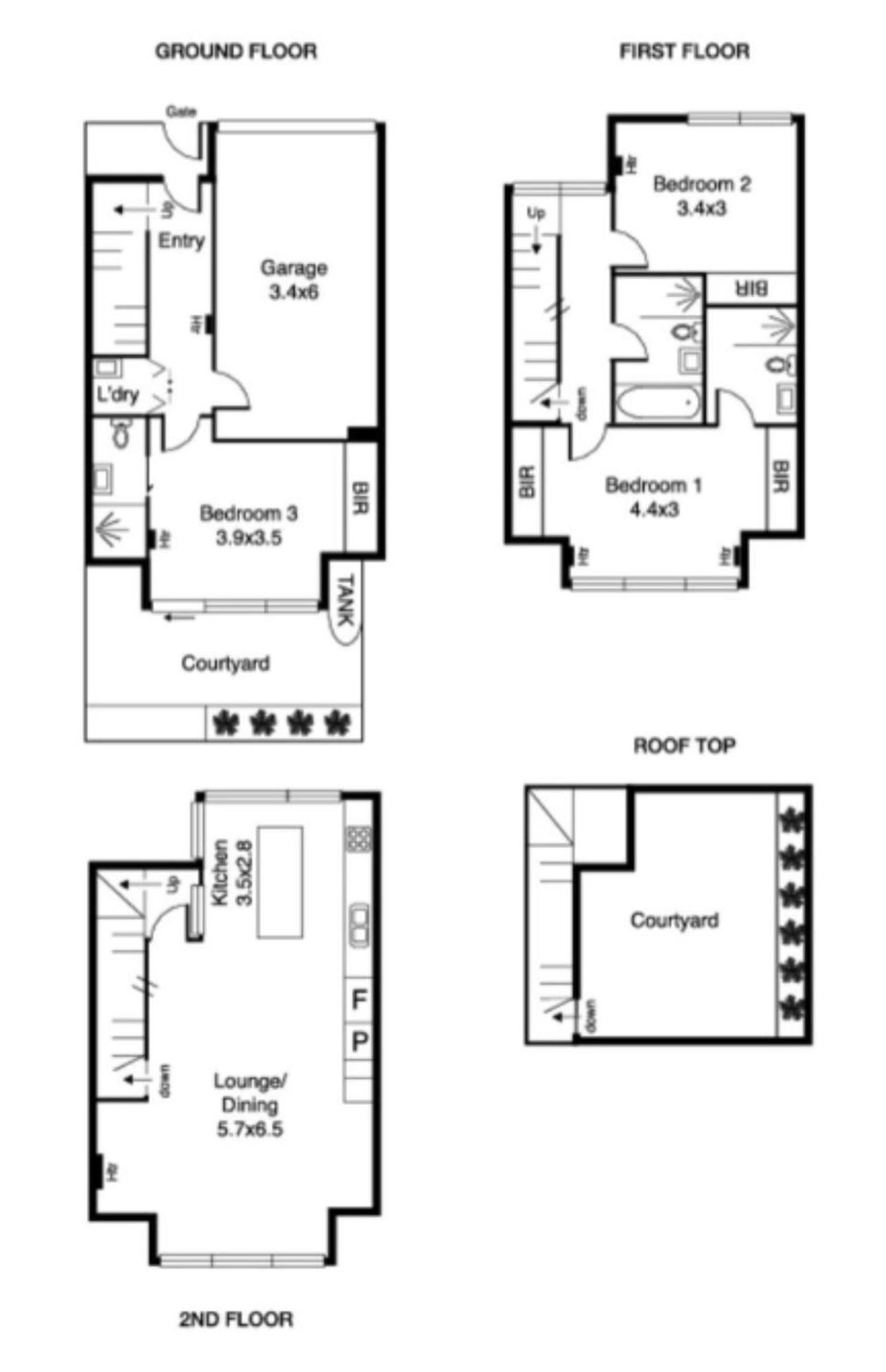 Apartment 3-level Retreat - Rooftop Views & Coastal Comfort