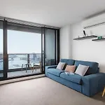 Skyline Panorama In Melbourne Cbd With Parking