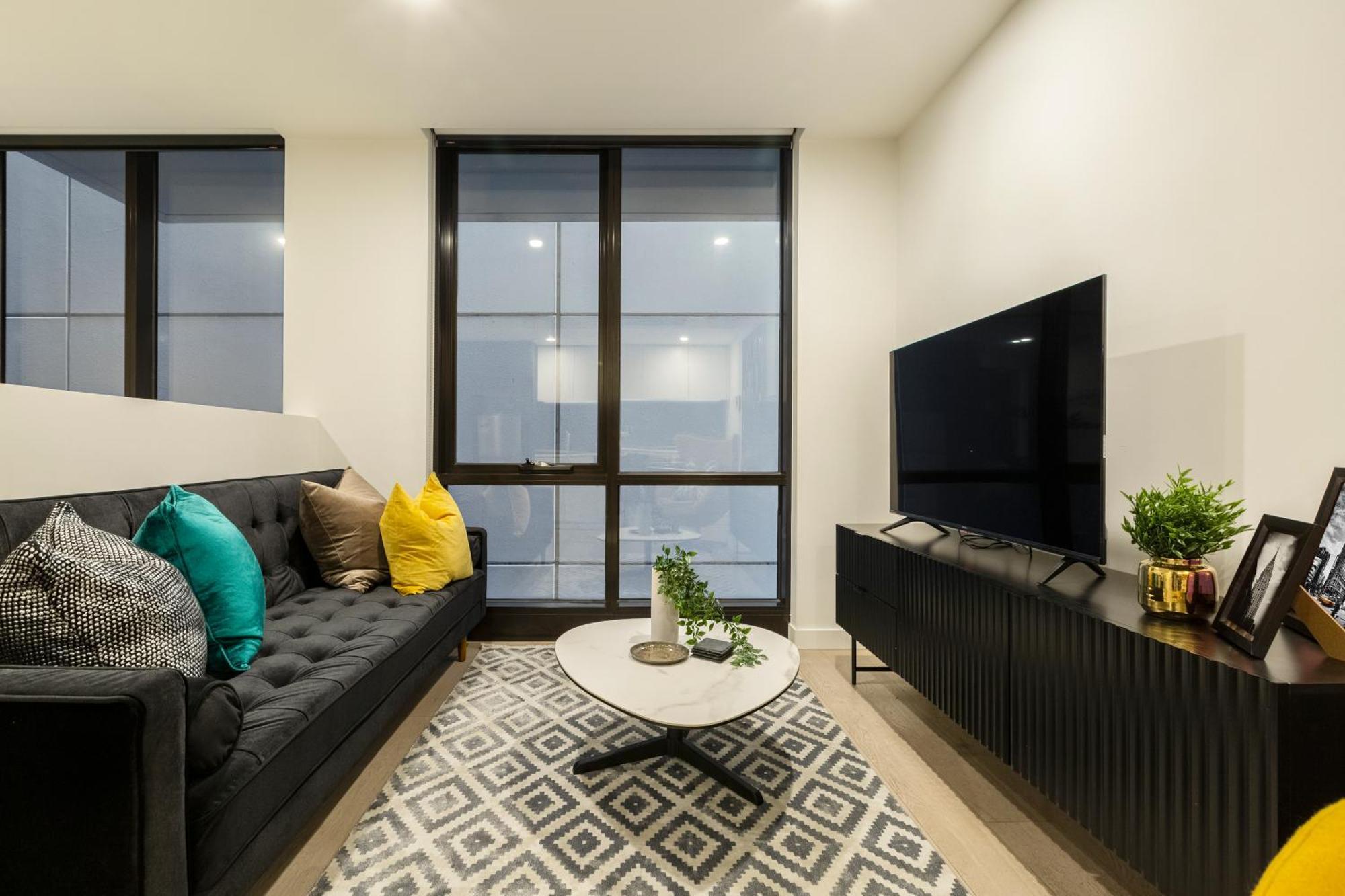 Apartment Trendy 2-level Condohuge Terrace Free Parking Melbourne